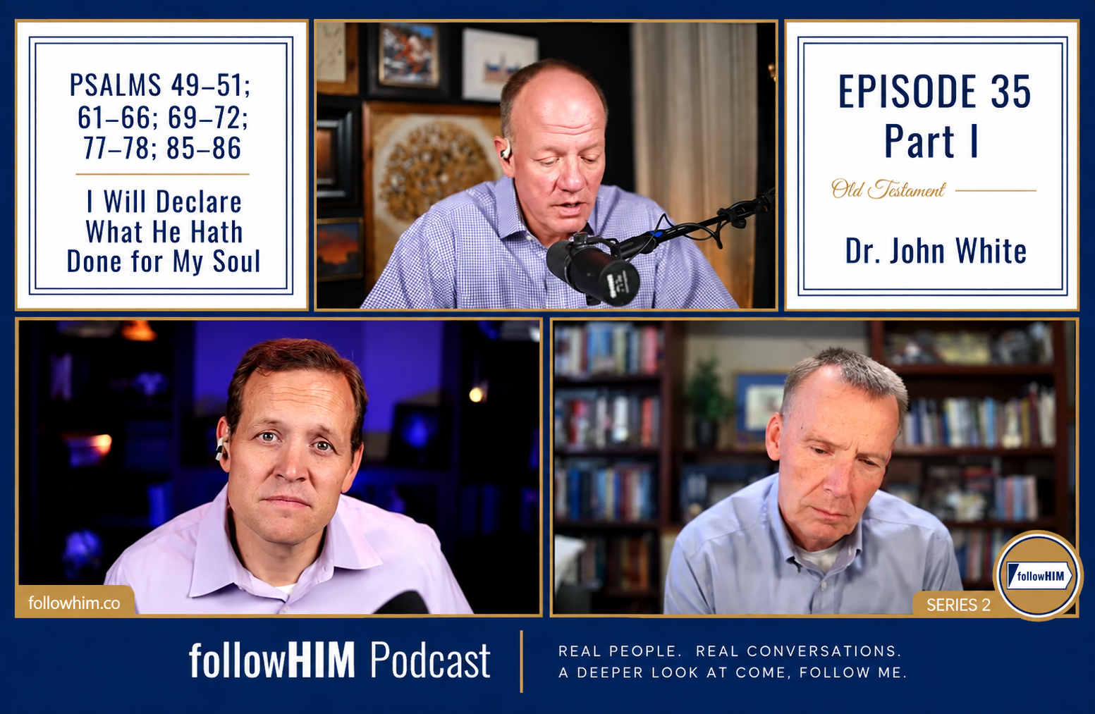 Example of the followHIM Podcast following the Come, Follow Me scripture-study calendar
