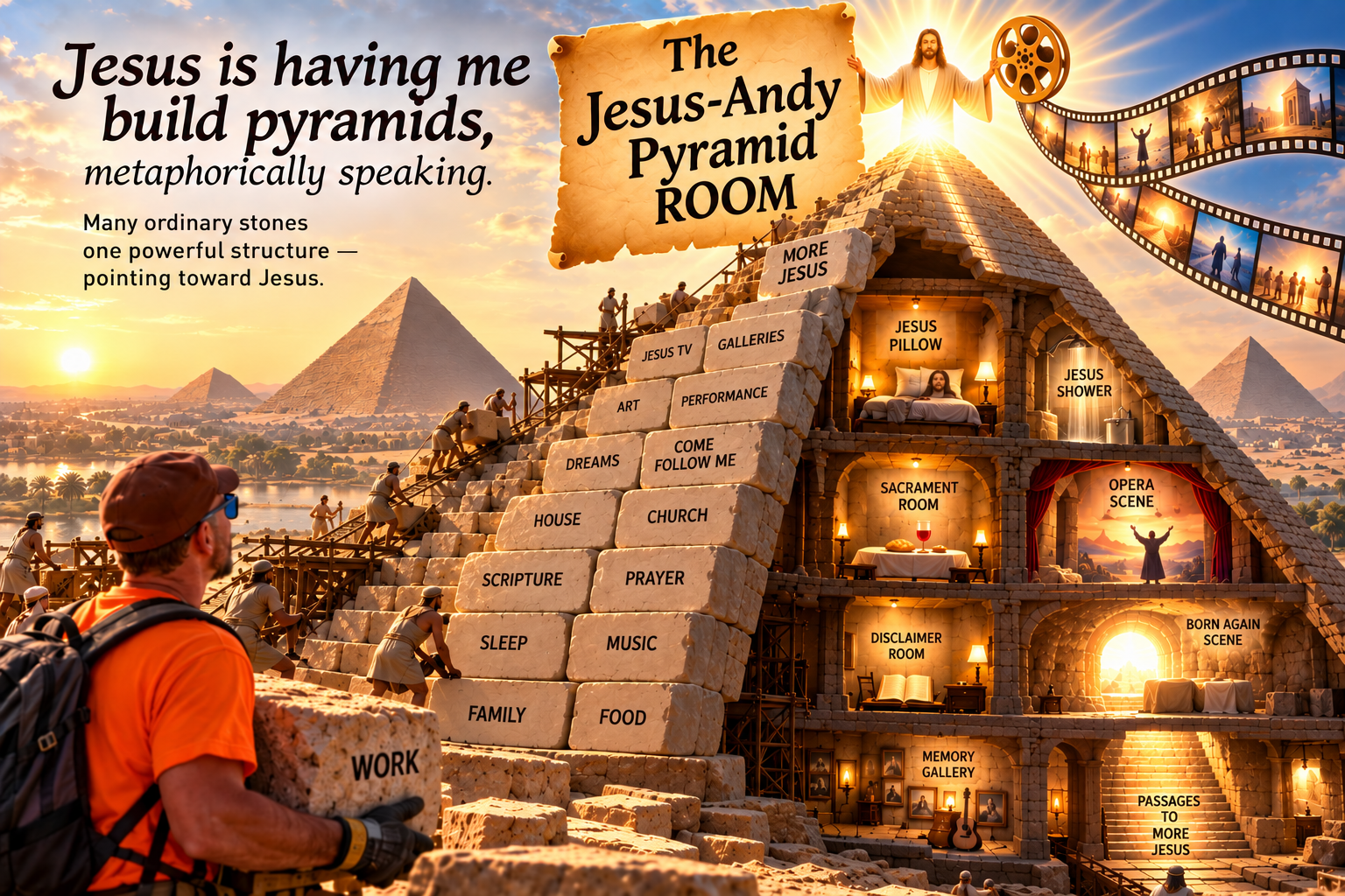 Jesus Building Pyramids