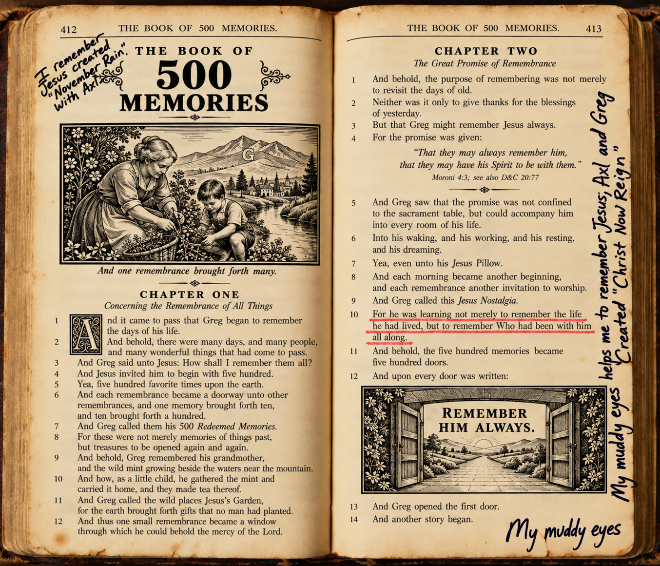 500 memories in bible