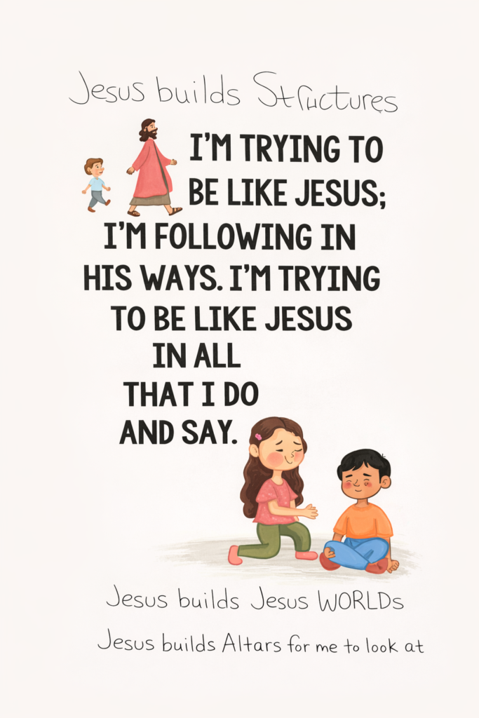 trying to be like jesus